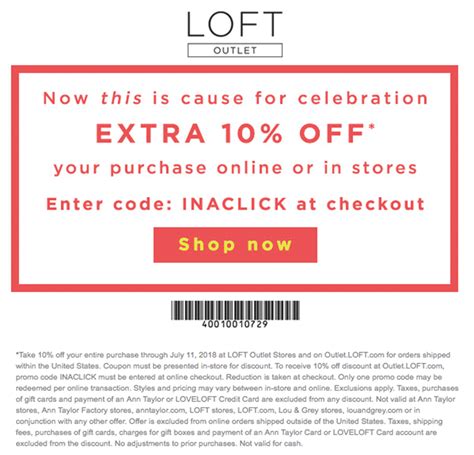 Loft 10 Off Code