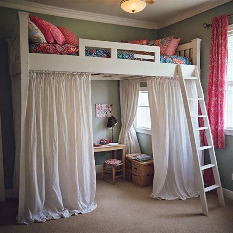 Loft Bed For Curtains