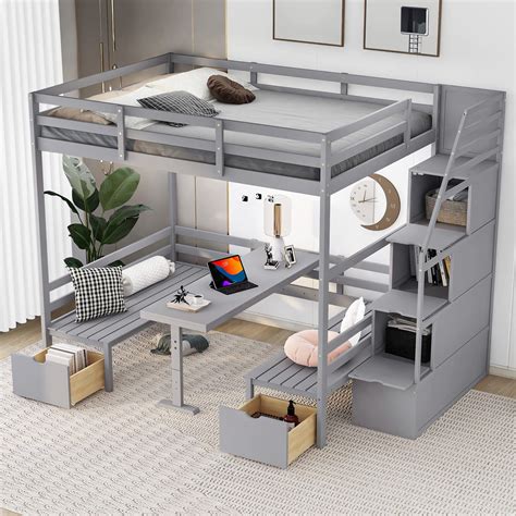 Loft Bunk Bed With Storage