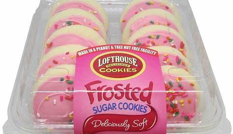 Lofthouse Pink Frosted Sugar Cookies 10ct Walmart Com
