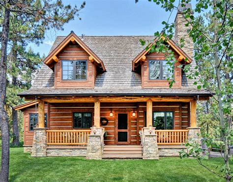 50 Best Log Cabin Homes Modern Design Ideas (37) Eksterior rumah
