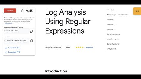 Log Analysis Using Regular Expressions