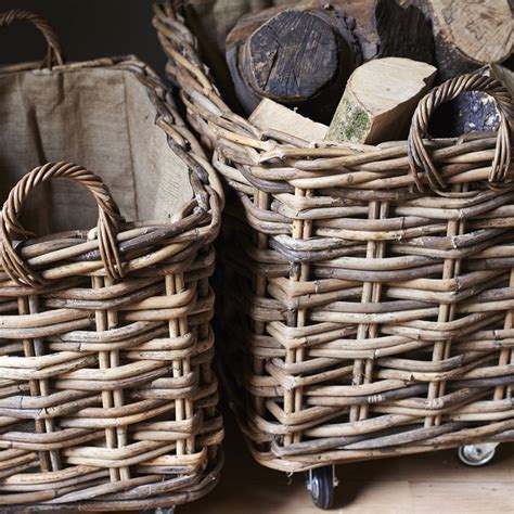 Log Basket Handles