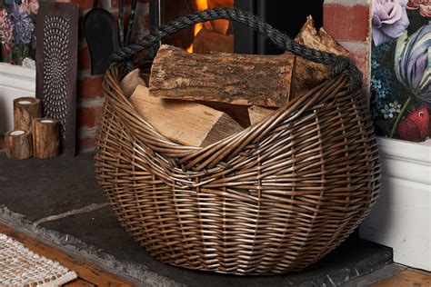 Log Baskets With Handles