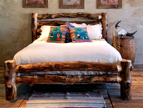 Log Bed Frame Diy