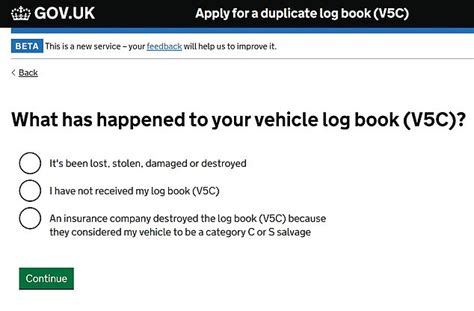 Log Book Replacement Fee