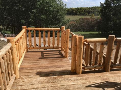 Log Cabin Deck Railings
