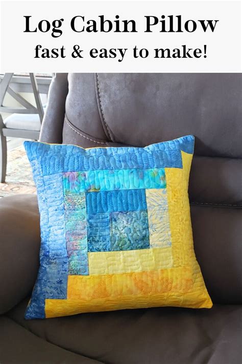 Log Cabin Pillow Pattern