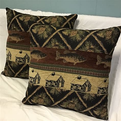 Log Cabin Throw Pillows