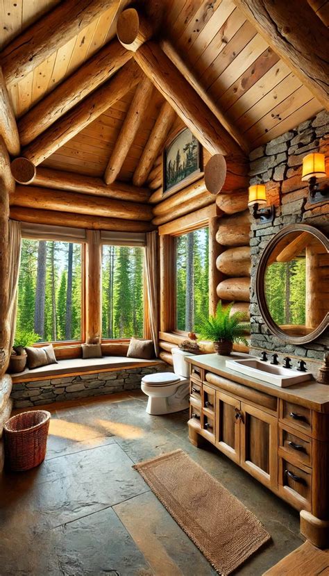 Log Cabin With Bathroom