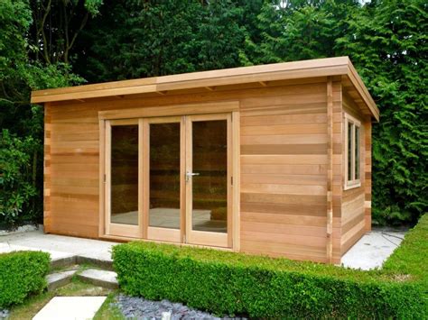 Garden Log Cabin The Hansa Office 40m2 / 70mm / 4 x 10m Casetas de
