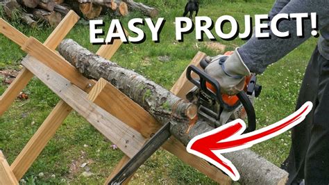 Log Cutting Stand Diy