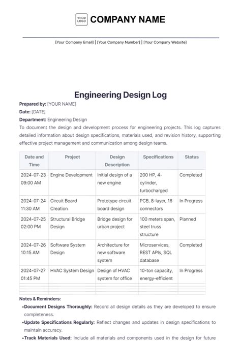 Log Design