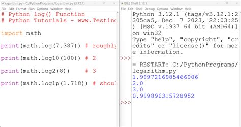 Log Function Name Python