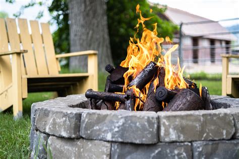 Log Gas Fire Pit