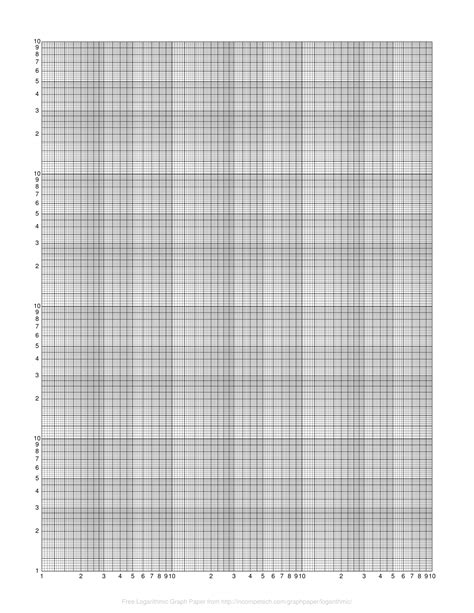 Log Graph Paper A4