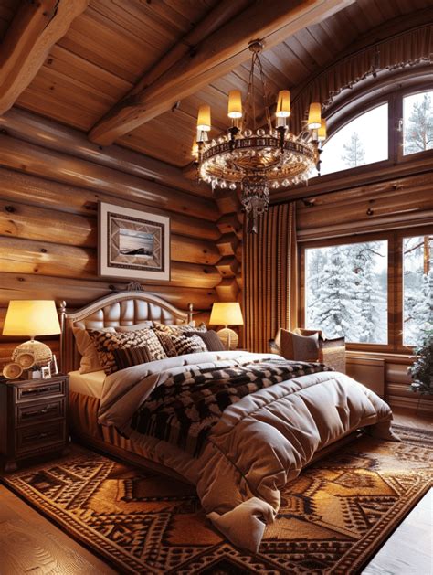 Stylish Loft Bedroom Design Ideas18 Log.Cabin Cabin