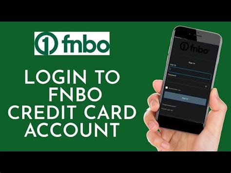 log in fnbo credit card
