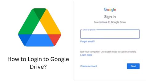 log in google drive account with gmail