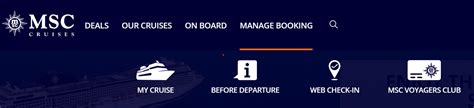 log in msc cruises