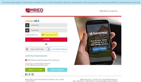 log in to connect mls