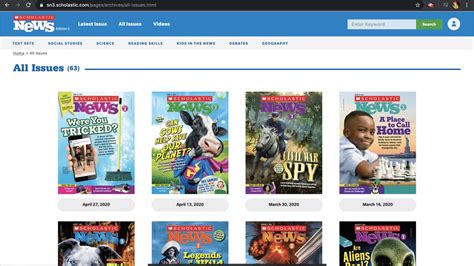 log in to scholastic