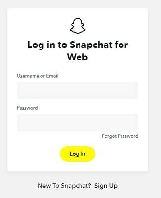 log in to the snapchat accounts portal