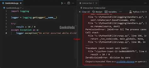 Log Info Exception