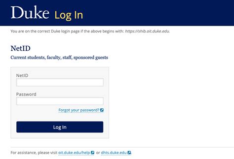 log into duke email