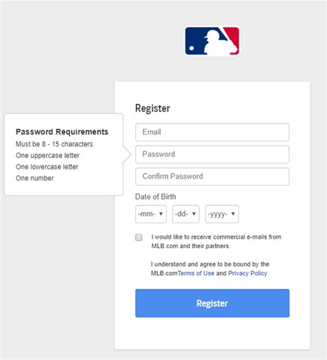 log into mlb account