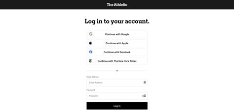 log into the athletic