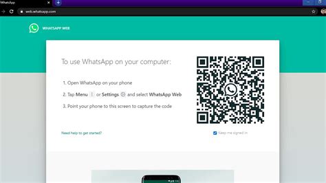 log into whatsapp on pc