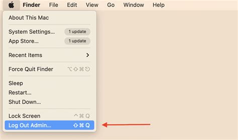 log out mac
