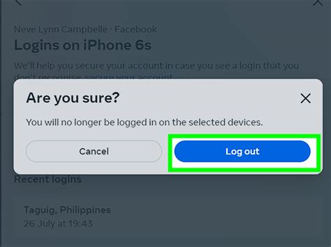 Log Out Of Facebook App