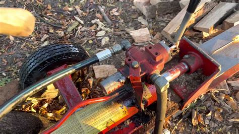 Log Splitter Leaking Hydraulic Fluid From Vent