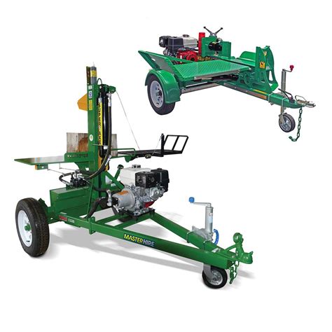 Log Splitter On Trailer