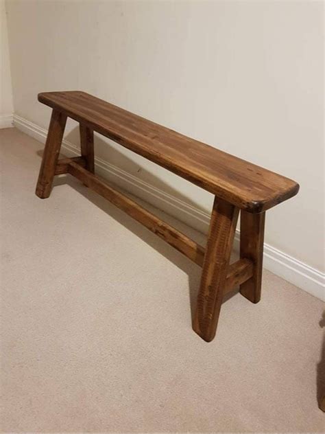 Log Stool and Bench