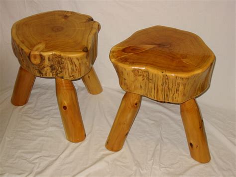 Rustic Log Benches & Stools