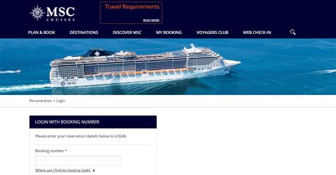 MSC Cruises Online Checkin Guide for South African Cruisers