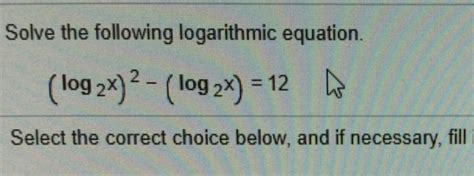 Solved 8. A. Log2 X^2 = (log2x)^2 2 Log2 X = (log2 X)^2 0...