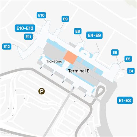 Logan Airport Terminal E Map