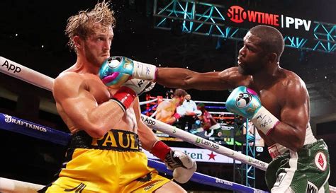 logan paul vs mayweather punch stats