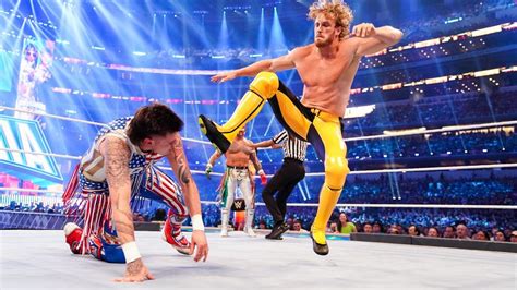 logan paul wrestling matches