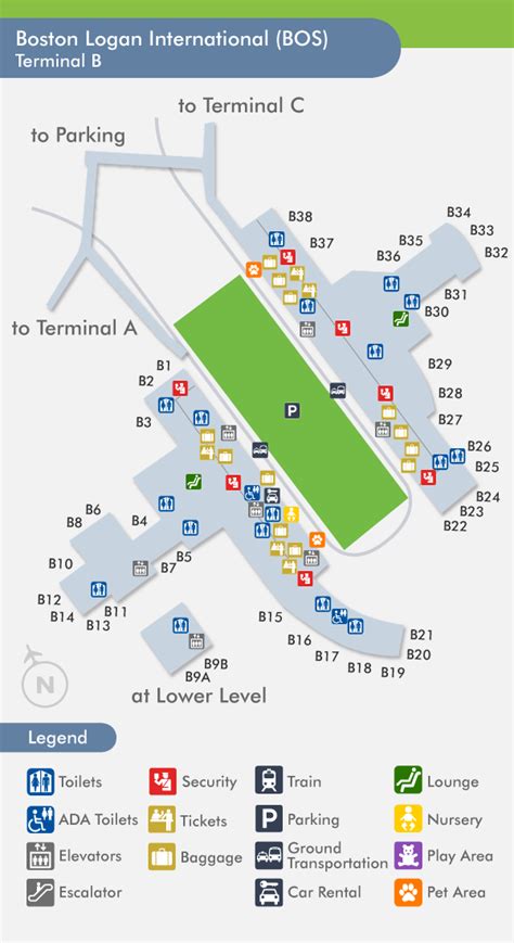 Logan Terminal B Map