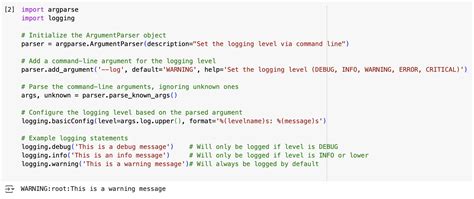 logging debug level python