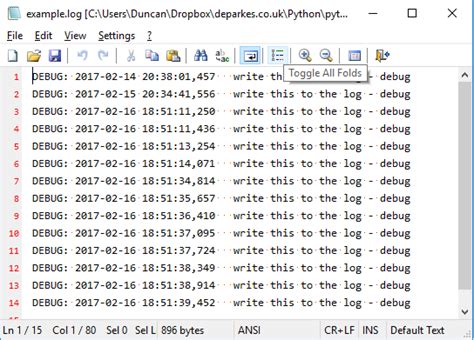 logging python simple example