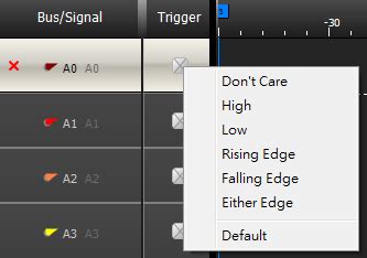 Logic Analyzer Edge Trigger