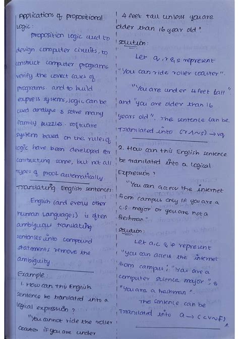 logic and proofs in discrete mathematics notes