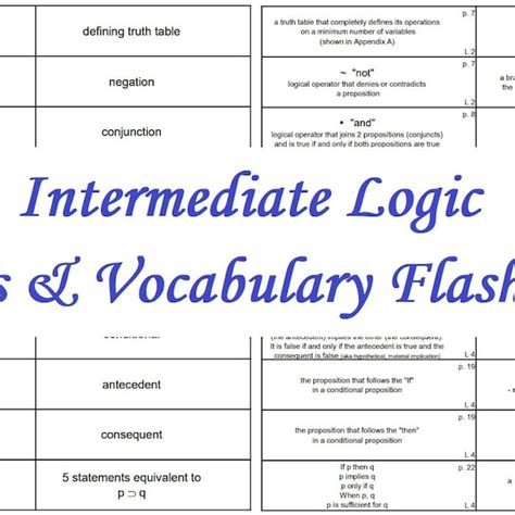 Logic Challenge B Flashcards Printable
