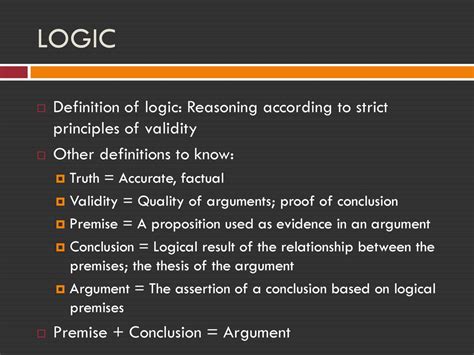 Logic Definition In Law